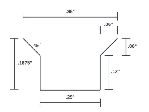 Dedicated Fixture: BIT - CHAMFER 25 25